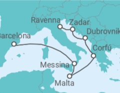 Itinerario del Crucero Grecia, Croacia y Malta - Royal Caribbean