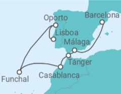 Itinerario del Crucero España, Marruecos, Portugal - Royal Caribbean