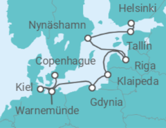 Itinerario del Crucero El Báltico: Alemania y Suecia - NCL Norwegian Cruise Line