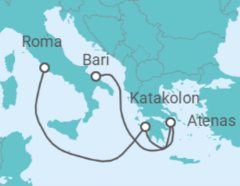 Itinerario del Crucero Grecia - MSC Cruceros
