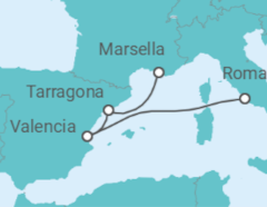 Itinerario del Crucero España - MSC Cruceros