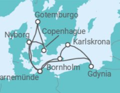 Itinerario del Crucero Dinamarca, Suecia, Alemania, Polonia - AIDA