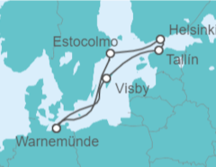 Itinerario del Crucero Suecia, Estonia, Finlandia - AIDA