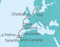 Itinerario del Crucero Islas Canarias - AIDA