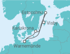 Itinerario del Crucero Suecia - AIDA