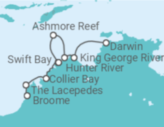 Itinerario del Crucero Desde Darwin (Australia) a Broome (Australia) - Ponant