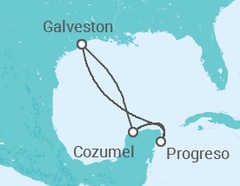 Itinerario del Crucero México - Disney Cruise Line