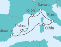 Itinerario del Crucero Historia y belleza natural - Costa Cruceros