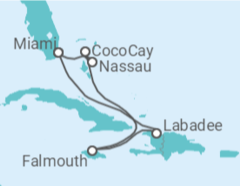 Itinerario del Crucero Bahamas, Jamaica - Royal Caribbean