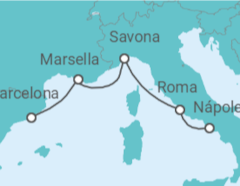 Itinerario del Crucero Francia, Italia TI - Costa Cruceros