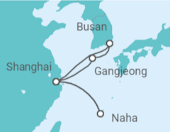 Itinerario del Crucero Japón, China, Corea Del Sur - MSC Cruceros