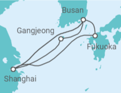 Itinerario del Crucero Japón, Corea Del Sur, China - MSC Cruceros