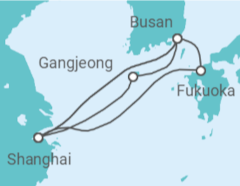 Itinerario del Crucero Corea Del Sur, China, Japón - MSC Cruceros
