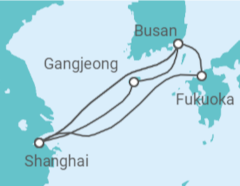 Itinerario del Crucero Corea Del Sur, China, Japón - MSC Cruceros