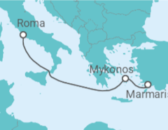 Itinerario del Crucero Grecia - MSC Cruceros