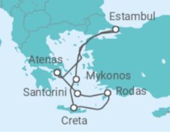 Itinerario del Crucero Grecia - Costa Cruceros