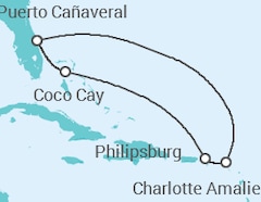 Itinerario del Crucero Islas Vírgenes - EEUU, Saint Maarten - Royal Caribbean