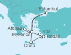 Itinerario del Crucero Grecia - Costa Cruceros