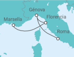 Itinerario del Crucero Italia - MSC Cruceros