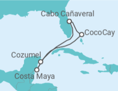 Itinerario del Crucero México - Royal Caribbean