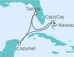 Itinerario del Crucero México, Bahamas - Royal Caribbean