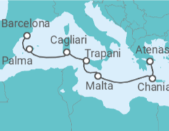 Itinerario del Crucero Popurrí Mediterráneo - Regent Seven Seas