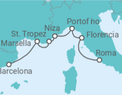 Itinerario del Crucero Ballet de la Riviera - Regent Seven Seas