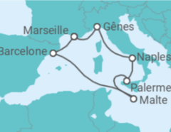 Itinerario del Crucero Canadá, Estados Unidos (EE.UU.), Reino Unido, Francia - Cunard
