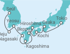 Itinerario del Crucero Corea Del Sur, Japón - Regent Seven Seas
