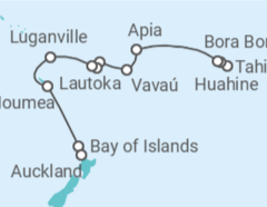 Itinerario del Crucero Islas del paraíso - Regent Seven Seas