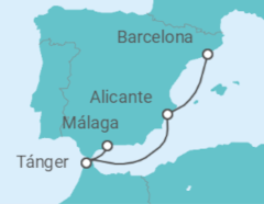 Itinerario del Crucero Un viaje entre la luz ibérica y el misterio marroquí - Explora Journeys