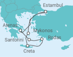 Itinerario del Crucero La Grecia que no te esperas - Costa Cruceros