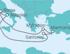 Itinerario del Crucero Ruta de los Tres Imperios II - con vuelos - MSC Cruceros
