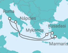 Itinerario del Crucero Ruta de los Tres Imperios 2027 - con vuelos - MSC Cruceros