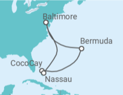Itinerario del Crucero Bermudas, Bahamas - Royal Caribbean