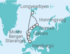 Itinerario del Crucero Noruega - MSC Cruceros