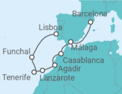 Itinerario del Crucero Islas Canarias - Oceania Cruises