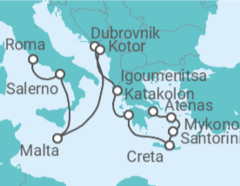 Itinerario del Crucero Esplendor dálmata y egeo - Oceania Cruises