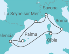 Itinerario del Crucero Historia y belleza natural- todo incluido. - Costa Cruceros