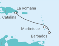 Itinerario del Crucero Barbados - MSC Cruceros