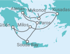 Itinerario del Crucero Turquía, Grecia - Silversea