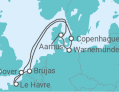 Itinerario del Crucero Francia, Bélgica, Dinamarca, Alemania - Carnival Cruise Line