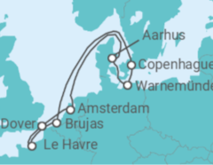 Itinerario del Crucero Francia, Bélgica, Dinamarca, Alemania, Holanda - Carnival Cruise Line