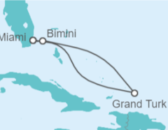 Itinerario del Crucero Miami, Gran Turca y vuelta - Virgin Voyages