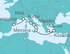 Itinerario del Crucero Rivieras del Mediterráneo - Celestyal Cruises
