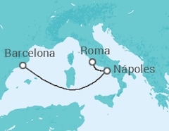 Itinerario del Crucero Italia - MSC Cruceros