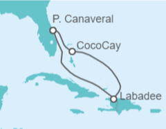 Itinerario del Crucero Caribe & CocoCay - Royal Caribbean