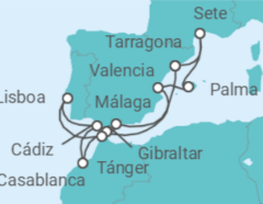 Itinerario del Crucero Odisea Mediterránea - Celestyal Cruises