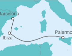 Itinerario del Crucero España - Costa Cruceros