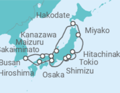 Itinerario del Crucero Viaje completo Japón - con vuelos - Holland America Line